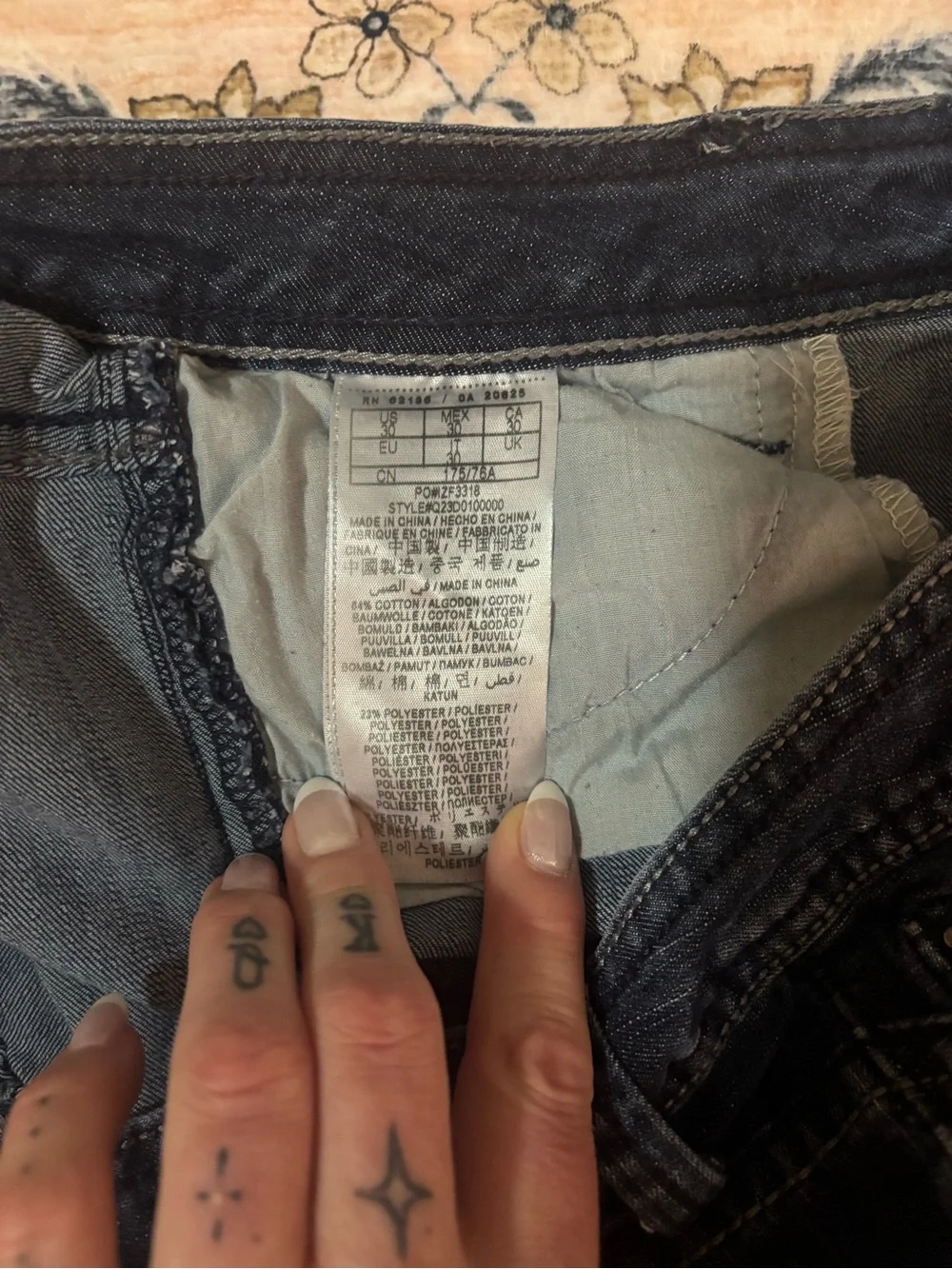 Guess denim mini shorts